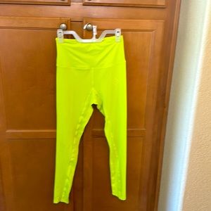 Neon green workout leggings